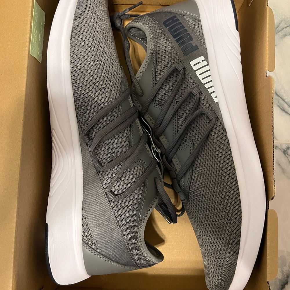 Puma Gray Athletic Sneakers new shoes - Picture 9 of 9
